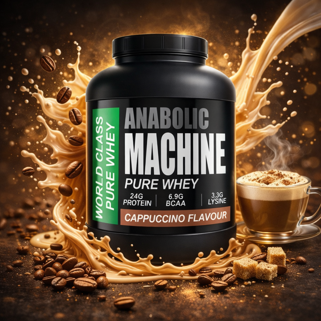 Maszyna anaboliczna czysta serwatka, cappuccino, 5 funtów